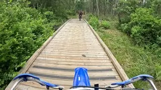 New Jersey Pine Barrens, Pt 2. YZ250X Trail riding endless NJ  single-track. Gopro Hero12. 6-14-25