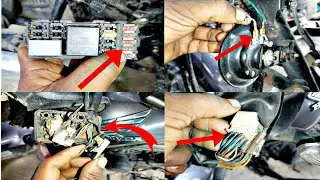 Honda shine bs6 horn problem solve in wiring details #honda #motorcycle