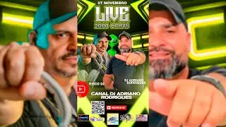 Live 07/11/ 2025 Canal  DJ Adriano Rodrigues. Sejam todos Bem Vindo!!!! Hoje Convidado Risco DJ