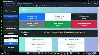 program the admin homepage including summarized report