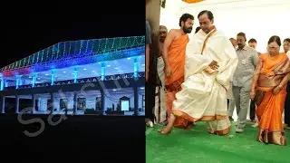 Telangana CM KCR's New House warming ceremony video