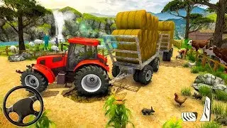 Hill Cargo Tractor Trolley Simulator Farming 2019 - Android Gameplay