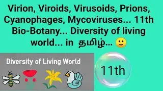 Virion, Viroid, Virusoids, Prions, Cyanophages, Mycoviruses... 11th Bio-Botany... Diversity in