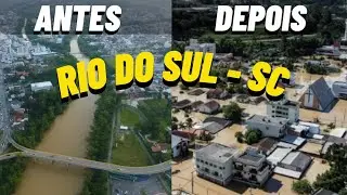 RIO DO SUL  SC - UMA DAS CIDADES MAIS CASTIGADAS PELAS CHUVAS