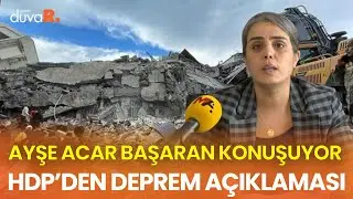 HDP'den deprem açıklaması... Ayşe Acar Başaran, Diyarbakır'da konuşuyor | #CANLI