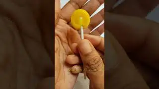 Mango Flavor Lollipop🍭 yummy || #shorts #lollipop #mango_candy #mango_lollipop