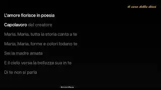 Maria trasparenza di Dio #genrosso #genverde #ilcorodelledieci