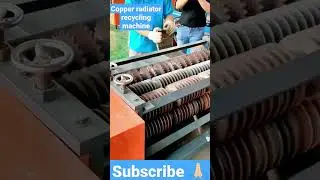 copper radiator recycling machine#shorts #viral #technology #recycling #radiator