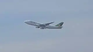 Air ACT Boeing 747 After Takeoff from VGHS