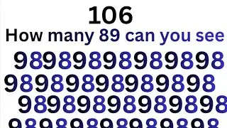 🔴 live iq test #iqtest #illusions #findoutnumber #number #test #106