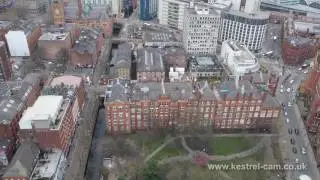 Manchester City Centre Drone Video Footage 2