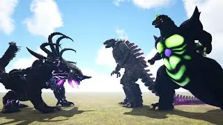 Plague Titan vs Mecha and Super Godzilla