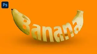 Banana Text effect - photoshop tutorial