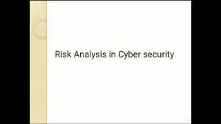 Risk analysis - Cyber Security