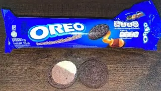 OREO Peanut Butter & Chocolate Flavour Unboxing- Stuffed Biscuit - Cookies - Taste Test Review -ASMR