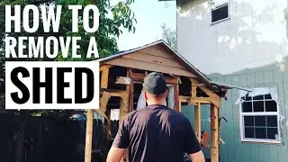 How To Remove A Shed -  Tips #howto #shedremoval #demo