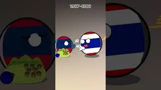 Laos Thailand border conflict  1987-1988 #countryballs #laos #vietnam #thailand