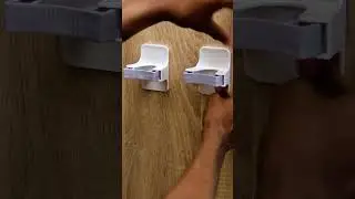 Save on bathroom counter space with these stick-on clips#shortfeed #shorts#youtubeshorts #shortfeed