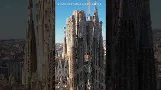 Stunning Aerial View of Sagrada Familia - Barcelona | Iconic Basilica From Above