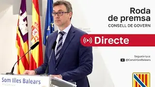 Roda de premsa del Consell de Govern