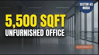 Bareshell Office Space for rent | 5500 sqft Noida Sector 63 | Lowest Rate