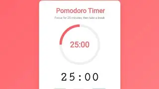Pomodoro Timer using HTML CSS JavaScript | Productivity App Project Tutorial