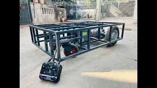 Remote control Material transfer cart workshop transport trolley  #materialhandlingsolutions