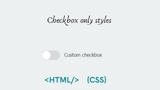CSS Custom Checkbox Design