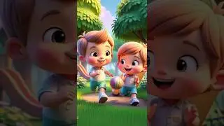 Cute Boy Playing in the Park with His Best Friend 🌳🧒👦 #shorts