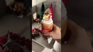 Toasted marshmallow peppermint iced latte