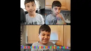 Alex makes homemade Lemonade