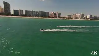 Drone FPV - Miami Beach - Boat/Jet Ski 4k (AEC DRONE)