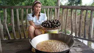 Amazing Porridge Snail With Country Style & Eat - Countryside Cooking Food