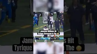 Jameson Williams Hits Tyrique Stevenson In Face With Football 😂