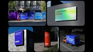 City Branding Billboard Mockups RAW Series Stock Graphics Download