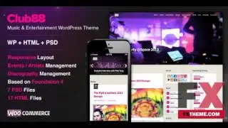 Premium Music WordPress Theme by Dayton Philander