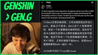 Beryl Picks Genshin Over Gen.G?