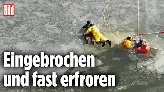 Im Eis eingebrochen: Feuerwehr rettet Teenagern das Leben | Maryland, USA
