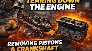 Complete Engine Teardown | Pistons, Crankshaft Removed 