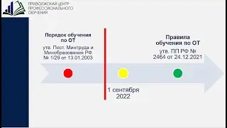 Обучение по охране труда по 1/29 и 2464 в переходный период. Внеочередная проверка знаний