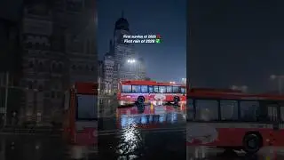 Mumbai welcomes 2026 with rains ❤️🌧️ #2026 #mumbai #ytshorts