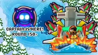 When Navarch of the Seas joined my run - MOABs stood no chance past 150 (Bloons TD6)