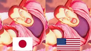 Street Fighter 5 Champion Edition - Dan Voice Comparison (Japanese vs English)
