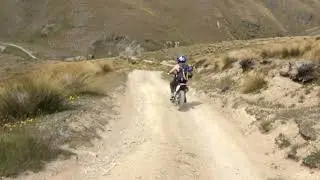 Orlaith descending Mt Buster Oteake conservation park CRF100