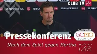 Die Pressekonferenz mit Miro Klose & Stefan Leitl nach dem Spiel gegen Hertha BSC