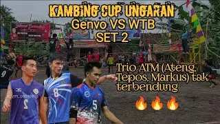 Trio ATM (Ateng,Tepos,Markus) tak terbendung🔥🔥🔥GENVO VS WTB SET 2 KAMBING CUP KAWENGEN UNGARAN