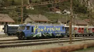 Schmalspurbahn Modelleisenbahn Schweiz - Mit der RhB auf den Kaeserberg in Spur H0