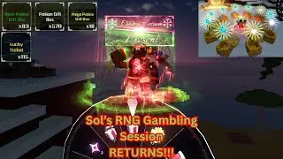 Sol’s RNG Gambling Sessions are BACK!!! | Roblox