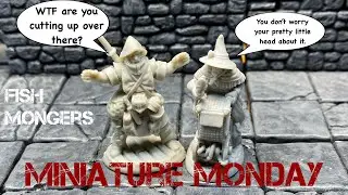 Miniature Monday Townsfolk Fishmongers Unboxing Reaper Bones Black
