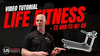 Life Fitness T3 treadmill & F3 Folding Treadmill Tutorial | How to Use the GO Console